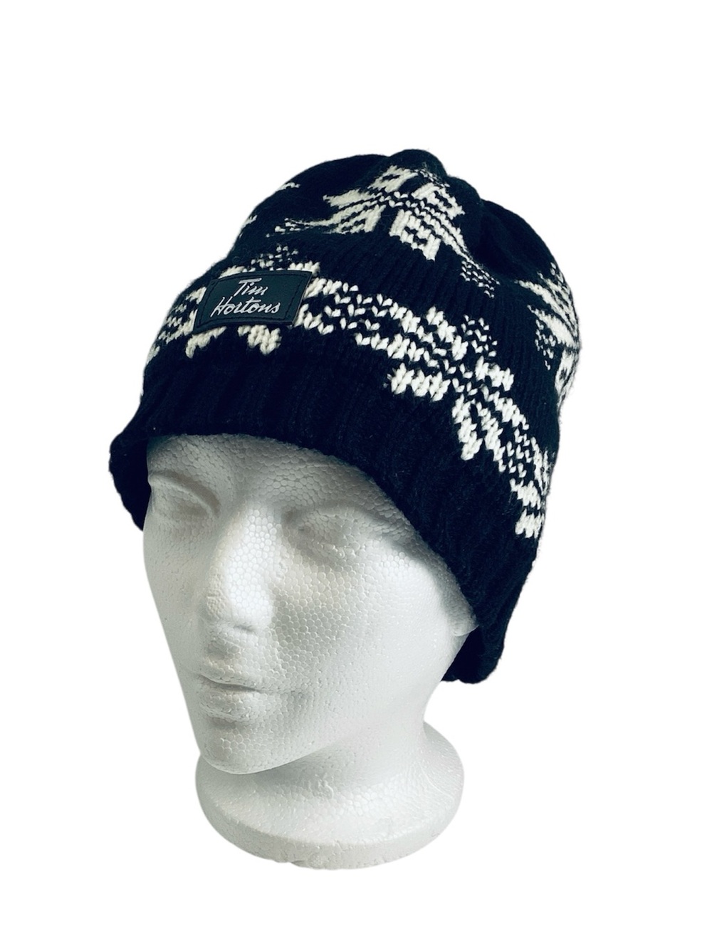 💚 Tim Hortons Black & White Knit Beanie